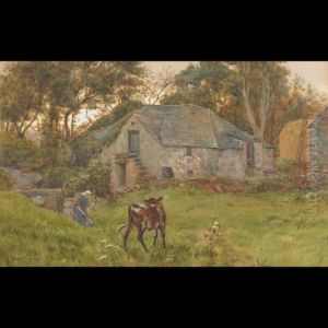 Farm In Wales by Ernest Albert Waterlow