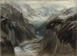 The Lauterbrunnen Valley by Ernest Albert Waterlow