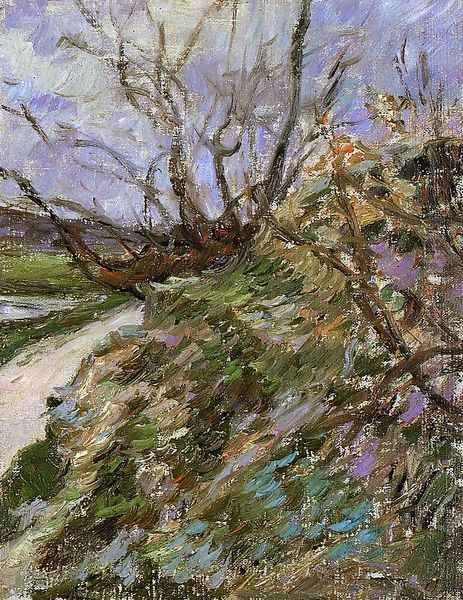 River Bank In Winter (study) - view 1
