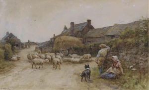 Resting By The Wayside by Ernest Albert Waterlow