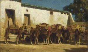 Waiting Camels by Marcus Waterman