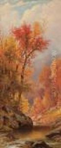 A Brook In Autumn by George W. Waters