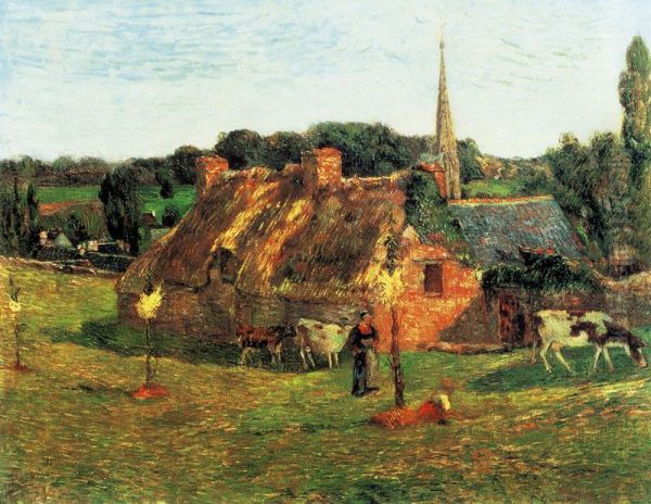 Lollichon Field and Pont-Aven Church - view 1