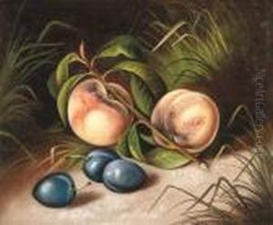 Peaches And Plums
Signed 'mrs S C Waters' (lower Left) by Susan C. Waters