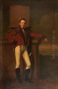 Full Length Portrait Of Major General Dudgeon, 58th Regiment Offoot by George C. Watson
