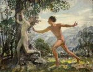 Apollo And Daphne by George Spencer Watson