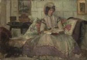 Hilda Reading by George Spencer Watson