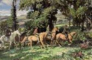 Us Riding, Sketch by George Spencer Watson