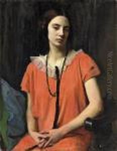 The Orange Dress by George Spencer Watson