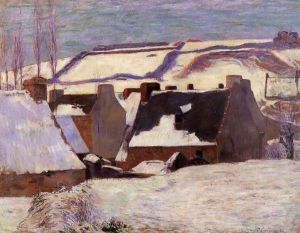 Pont-Aven in the Snow by Paul Gauguin