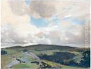 Moorland And Clouds by Harry Watson