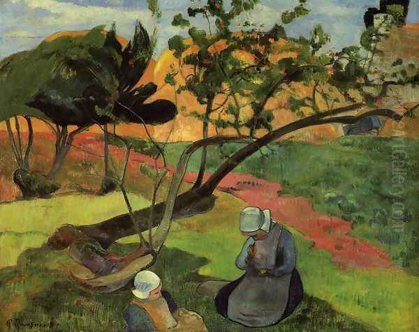 Little Girls Aka Landscape With Two Breton Girls - view 1