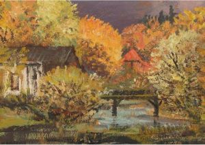 Bright Western Sunlight, Bridgeport by Homer Ransford Watson