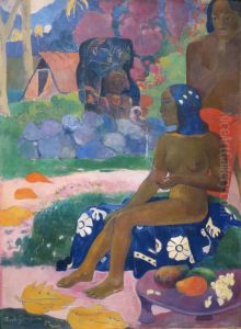 Viaraumati Tei Oa Aka Her Name Is Viaraumati by Paul Gauguin