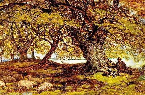Shepherd Resting Among - view 1