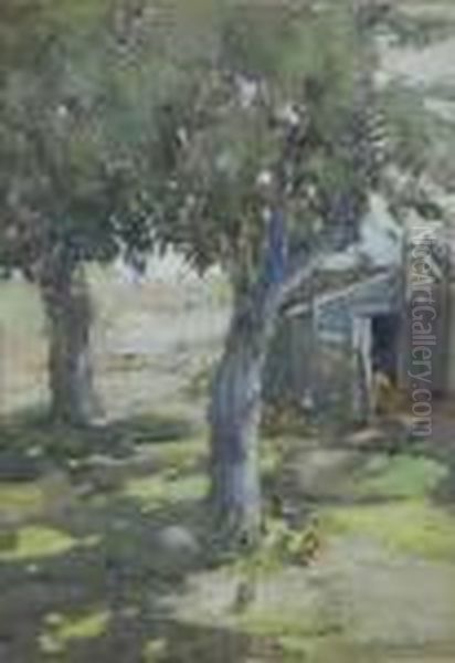 A Sun-dappled Farmyard - view 1