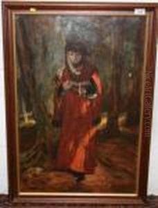 Study Of A Robed Figure Reading In Woods Study Of A Robed Figure Reading In Woods