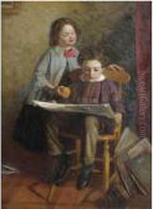 Reading The Illustrated London News by John Dawson Watson