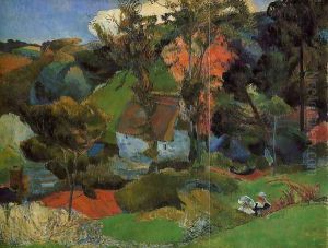The Aven Running Through Pont Aven by Paul Gauguin