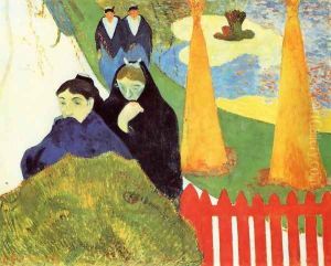 Old Women At Arles Aka Women From Arles In The Public Gardens The Mistral