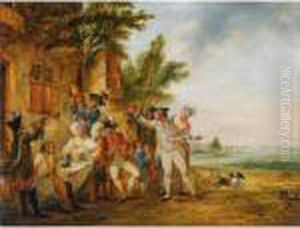 La Musique Militaire by Louis Joseph, Dit Watteau De Lille