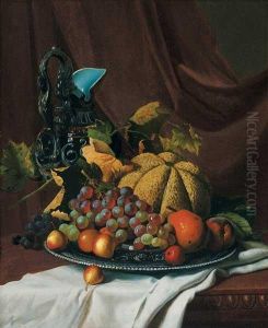 Still Life With Fruit And Ewer by Andrew John Henry Way