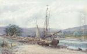 A Trading Vessel Moored By The Quay