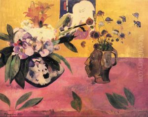 Still life with Japanese woodcut by Paul Gauguin