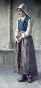 Dutch Girl Holding A Rosary