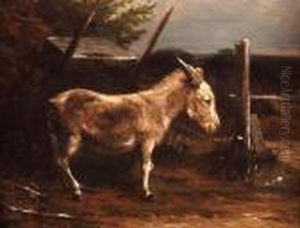Donkey And Cart In Landscape - view 1