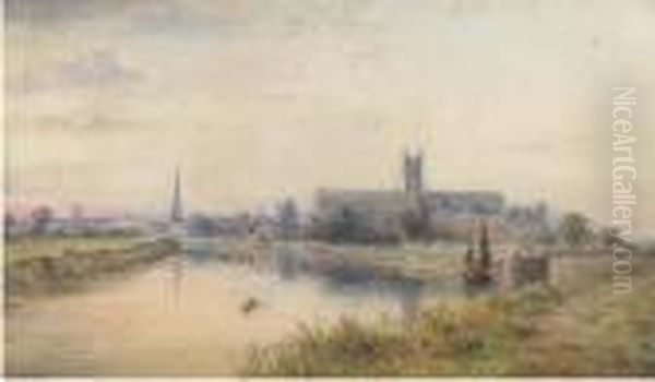 Worcester Cathedral From The Severn - view 1