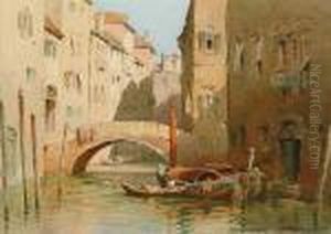 A Quiet Venetian Canal by Herbert Parsons Weaver