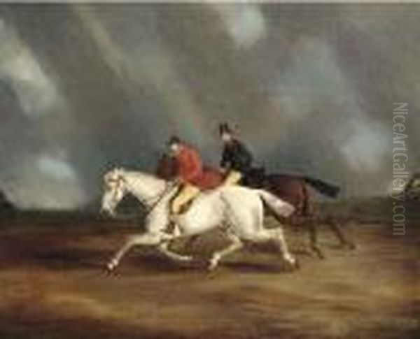 Figures Riding In A Storm - view 1