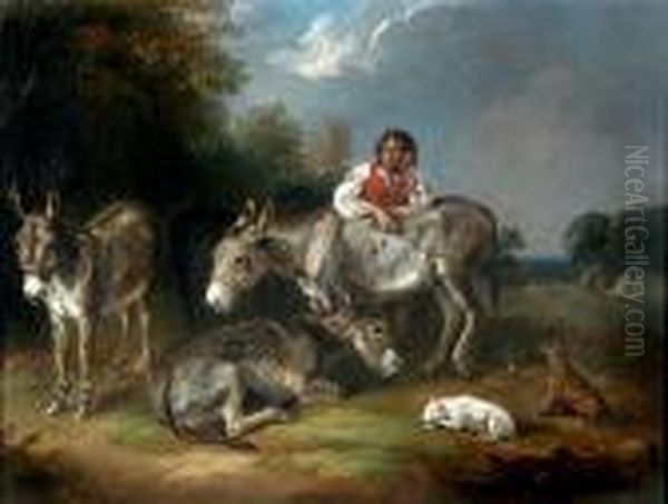 The Gipsy And His Donkeys - view 1