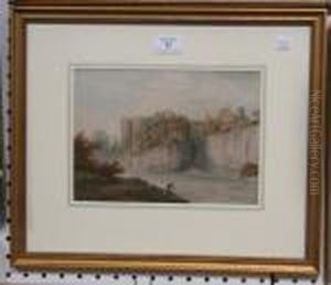 Fishing From Chepstow Castle by John Webber