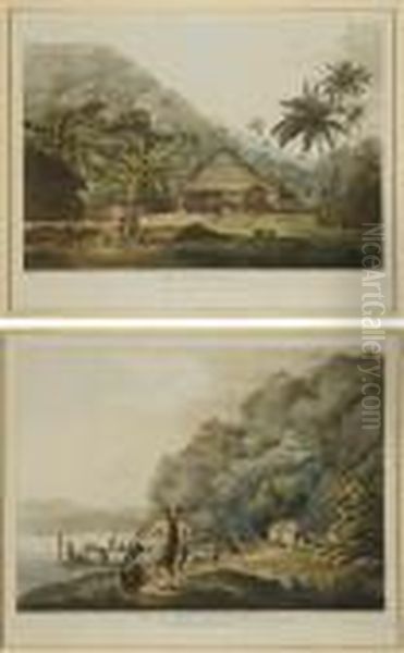 Six Planches Issues De Views In The South Seas - view 1