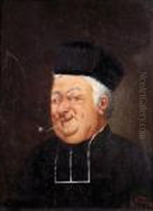 Portrait D'un Cure by Alfred Charles Weber