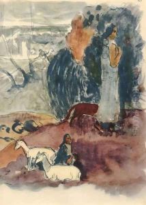 Watercolor 13 by Paul Gauguin