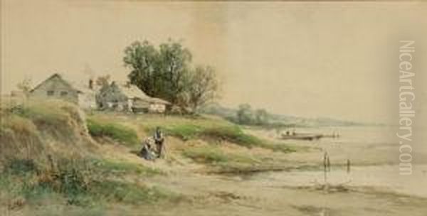 Summer River Landscape by Carl Weber