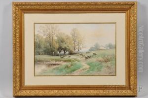 Pastoral Landscape With Sheep