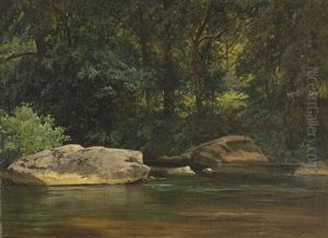 Fisherman's Rock Near Wawasett
Signed And Dated
Carl Weber by Carl Weber