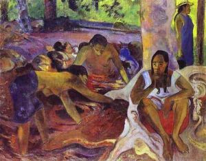 The Fisherwomen Of Tahiti by Paul Gauguin