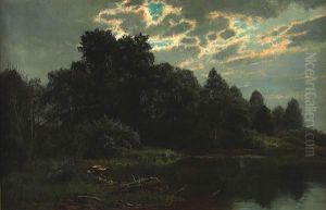 Summer Evening, Cranbury Lake, New Jersy by Carl Weber
