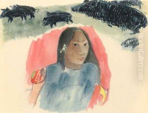 Watercolor 16 by Paul Gauguin