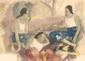 Watercolor 34 by Paul Gauguin