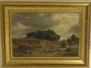 Landschaft Mitschafherde Und Schafer Landschaft Mitschafherde Und Schafer