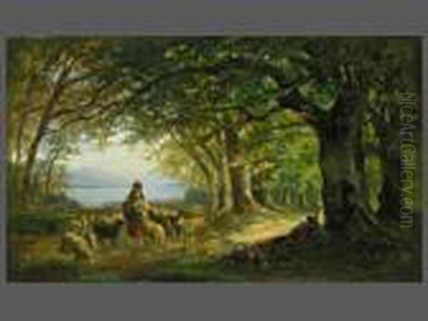 Schafhirtin Am See - view 1