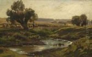 Schafer Mit Herde Am
Flusslauf. Schafer Mit Herde Am
Flusslauf.