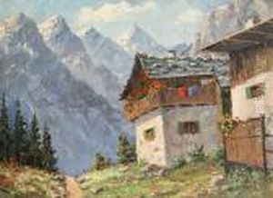A Summer Chalet by Rudolf Weber
