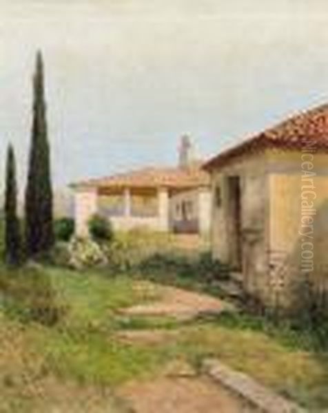 Italienische Landschaft Mit Hausern - view 1